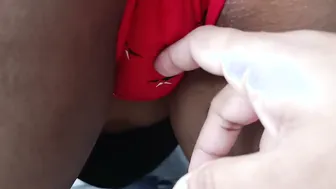 Wife Spreading Pussy And Asshole Wide For Closeup Fingering