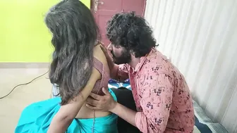 Couple Removing Saree Before Fucking Hard In Their Bedroom