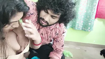 Couple Removing Saree Before Fucking Hard In Their Bedroom