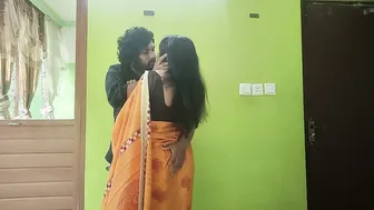 Desi Wife Kissing Passionately In Saree With Deep Liplock
