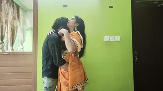 Desi Wife Kissing Passionately In Saree With Deep Liplock