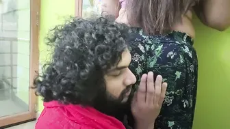 Half saree navel licking with hot Desi amateur couple