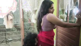 Half saree navel licking with hot Desi amateur couple