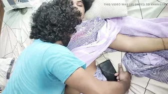 Saree Romance Licking Kissing Her Navel Mallu Couple Love