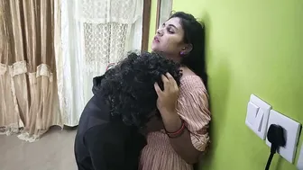 Stepsister Making Out Pressing Kissing Her Soft Hot Boobs