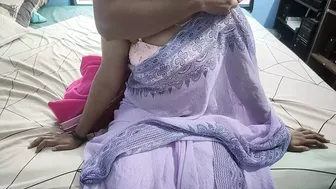 Desi Wife Removing Saree Showing Off Curves Seductively