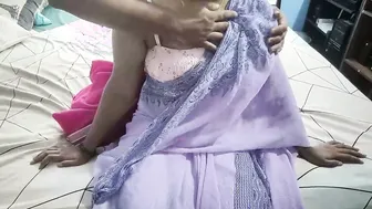 Desi Wife Removing Saree Showing Off Curves Seductively