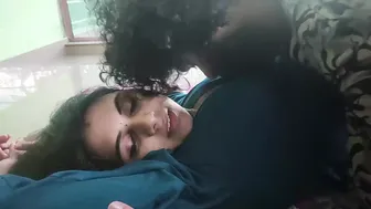 Desi Couple Getting Hot Fondling Girlfriend's Boobs