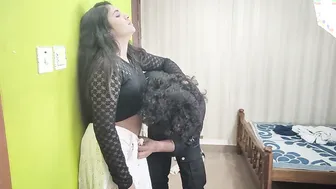 Desi Couple Having Hot Kiss And Navel Romance Together