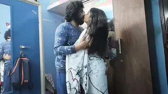 Desi Couple Having Saree Lip Lock With Armpit Navel Lick