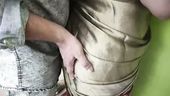 Desi Couple Having Hot Saree Ass Licking Romance Session