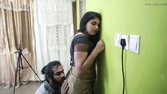 Desi Couple Having Hot Saree Ass Licking Romance Session