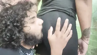 Desi Couple Kissing Ass During Hot Shorts Romance Session