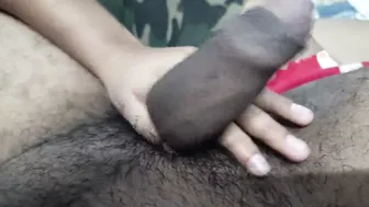 Desi Girl Stroking Stranger Customer During Phone Call