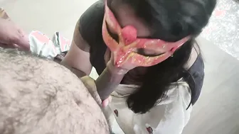 Desi Slut Giving Blowjob Dominating Boyfriend's Thick