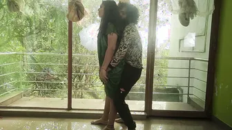 Desi Wife Teasing In See Through Nighty Exposing Body