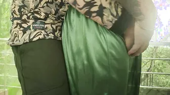 Desi Wife Teasing In See Through Nighty Exposing Body