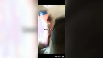 Indian Guy Cumming All Over His GF's Face