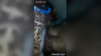 Indian Wife Getting Her Boobs Pressed and Sucked