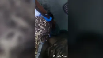 Indian Wife Getting Her Boobs Pressed and Sucked