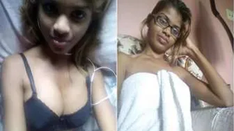 Tamil GF Flashing Her Tits on Video Call