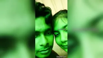 College Lovers Kissing Passionately In Empty Classroom