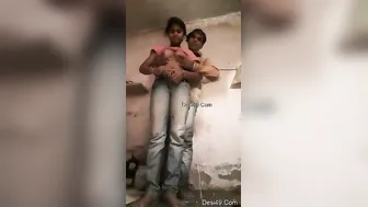 Village GF Making Out And Getting Her Tits Sucked Hard