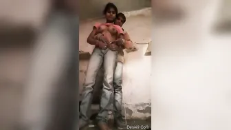 Village GF Making Out And Getting Her Tits Sucked Hard