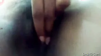 Hot GF Fingering Her Wet Pussy Masturbating In Bedroom