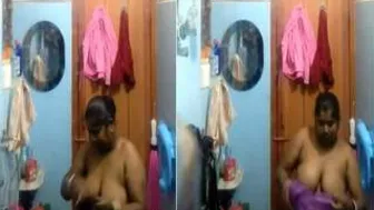 Big Boob Bhabhi Bathing Naked Caught On Hidden Camera Footage