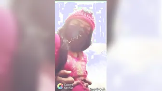 Cute GF Playing With Her Perky Boobs Teasing On Video