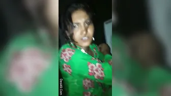 Village GF Showing Her Perky Tits To Lover On Camera