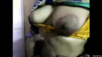 Horny Maid Getting Her Boobs Pressed Hard By Her House Owner