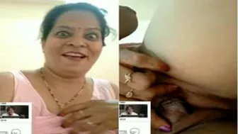 Horny Married Bhabhi Stripping And Playing On Video Call Again