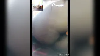 My Babe Flaunting Her Massive Tits And Pussy During Call