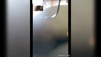 My Babe Flaunting Her Massive Tits And Pussy During Call