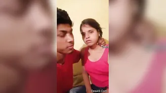 Boyfriend Coaxing His Shy GF To Reveal Her Breasts