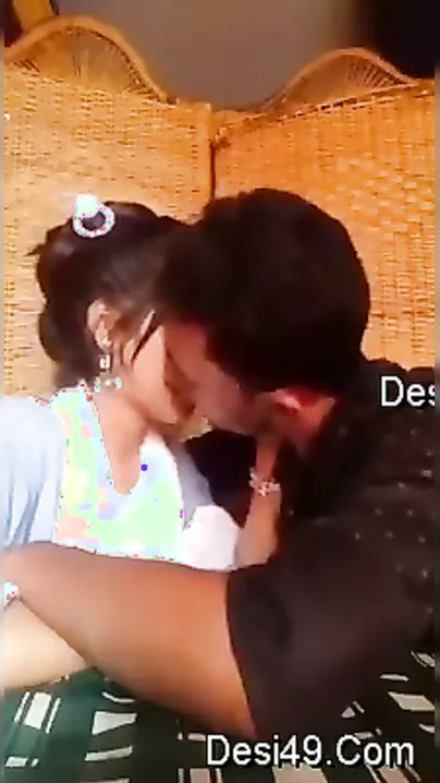 Desi Lovers Kissing Deeply While He Squeezes Her Soft Breasts