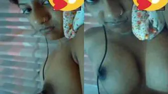 Stunning Babe Revealing Her Breasts During Naughty Video Call