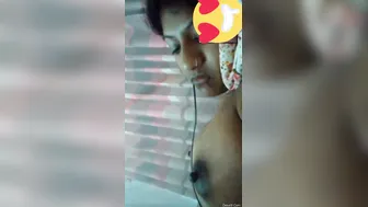 Stunning Babe Revealing Her Breasts During Naughty Video Call