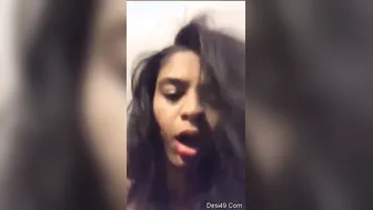 Sexy Nri Babe Flashing Her Tits During Private Video Session