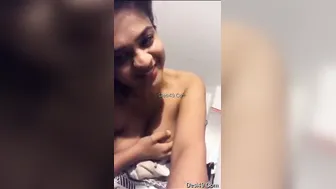 Sexy Nri Babe Flashing Her Tits During Private Video Session