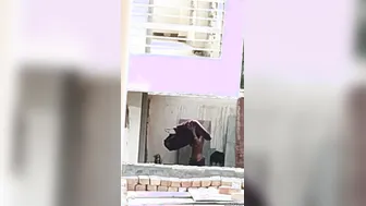 Village Wife Bathing Outdoors Caught On Camera By Hidden Watcher