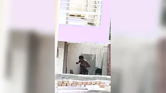 Village Wife Bathing Outdoors Caught On Camera By Hidden Watcher