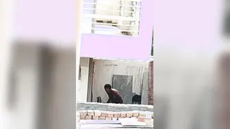 Village Wife Bathing Outdoors Caught On Camera By Hidden Watcher