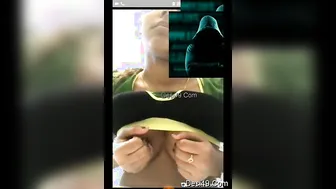 Hot GF Flashing Her Perky Boobs During Video Call Today