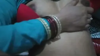 Married Bhabhi Playing With Her Big Tits Alone At Home Tonight