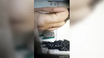 Desi Babe Getting Ready For Her Bath Teasing Before Stripping