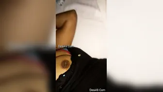 Mallu Wife Sleeping As Hubby Capturing Her Soft Boobs On Camera