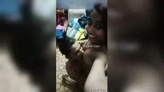 Tamil GF Getting Her Boobs Sucked Hard By Her Lover